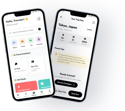 AI Traveller — Travel booking app with an AI trip planner